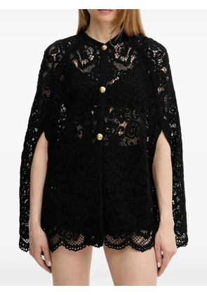 TWINSET scalloped-crochet shorts - Black