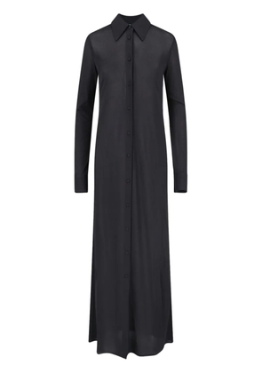 Jil Sander maxi shirt dress - Black