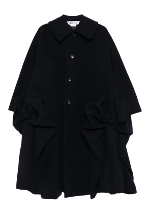 Comme Des Garçons Comme Des Garçons bow-embellished coat - Blue