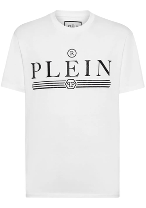 Philipp Plein logo-embellished cotton T-shirt - White