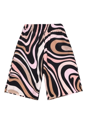 PUCCI Marmo elasticated basketball shorts - Black