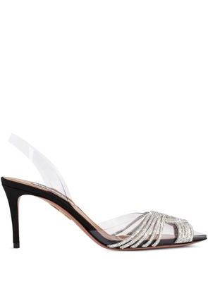 Aquazzura 75mm Gatsby slingback pumps - Black