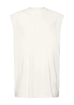Rick Owens DRKSHDW raw-edge sleeveless tank top - White