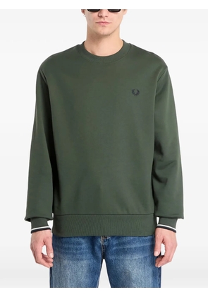 Fred Perry crew-neck logo sweatshirt - Green