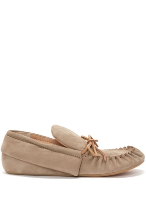 JW Anderson suede moccasin loafers - Neutrals