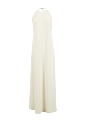 Zeus+Dione halterneck gown - White