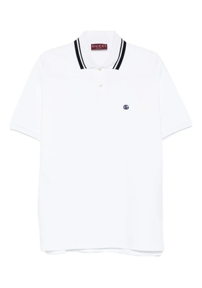 Gucci tipped collar polo shirt - White