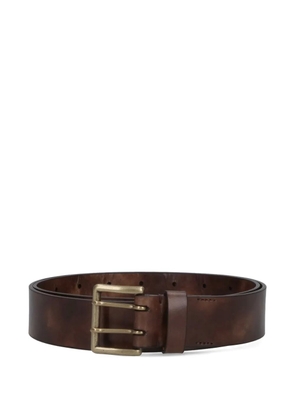 Auralee two-hole buckle belt - Brown