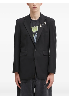 Aries pin-detail blazer - Black