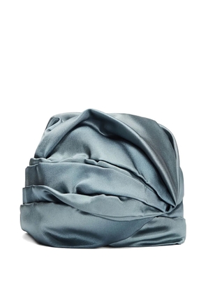 Flapper folded silk hat - Blue
