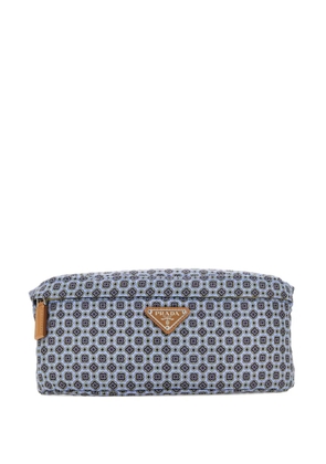 Prada printed-pattern belt bag - Blue