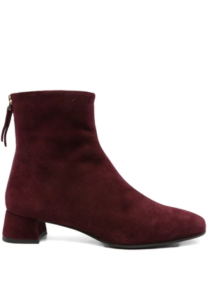 Roberto Festa suede zip-fastening ankle boots - Red