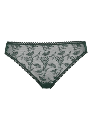 ERES floral-print scalloped briefs - Green