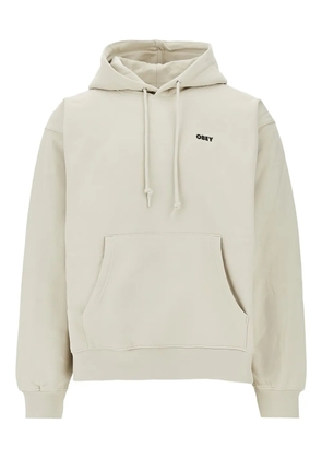 Obey kangaroo-pocket hoodie - Neutrals