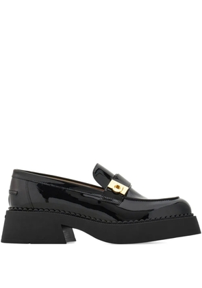 Ferragamo leather loafers - Black