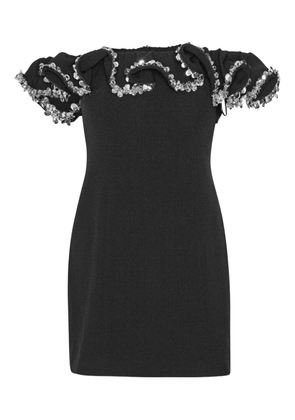 ROTATE BIRGER CHRISTENSEN ruffle-detail mini dress - Black