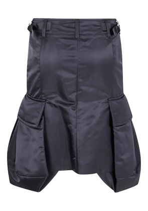 sacai cargo-pocket straight skirt - Black