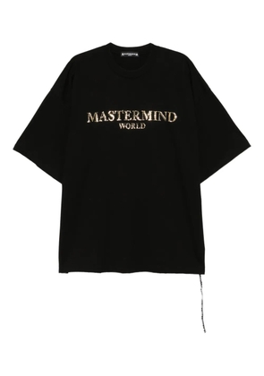 Mastermind World logo-print T-shirt - Black