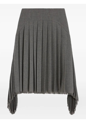 Jil Sander pleated midi skirt - Grey