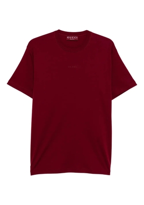 Gucci logo-embroidered crew-neck T-shirt