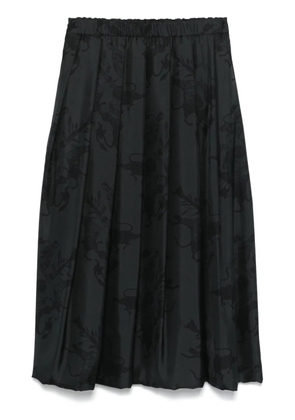 Fabiana Filippi graphic-print midi skirt - Black