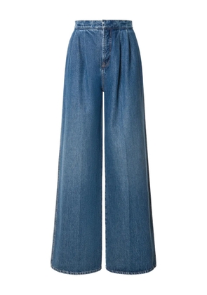 Alberta Ferretti pleated wide-leg jeans - Blue