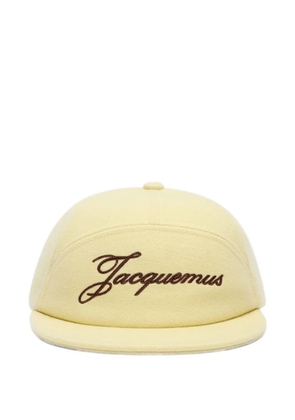 Jacquemus Le Lana logo-embroidered cap - Yellow