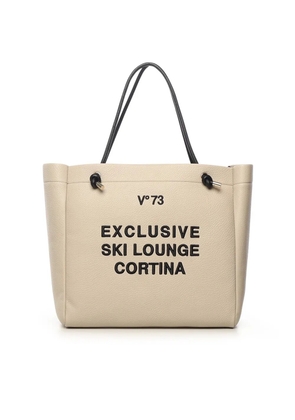 V°73 Cortina knot-detail tote bag - Neutrals