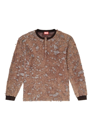 Diesel T-Overt distressed T-shirt - Brown