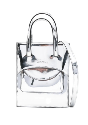 HIDESINS mini Flap Mirror tote bag - Silver