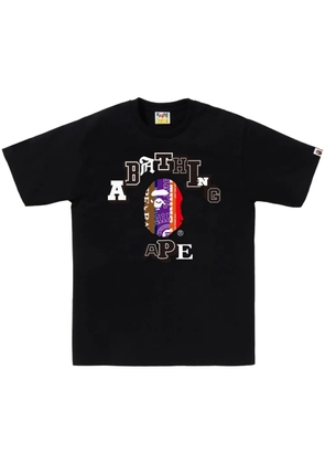 A BATHING APE® logo-print cotton T-shirt - Black