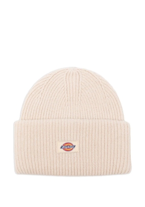 DICKIES logo-appliqué ribbed beanie - Neutrals