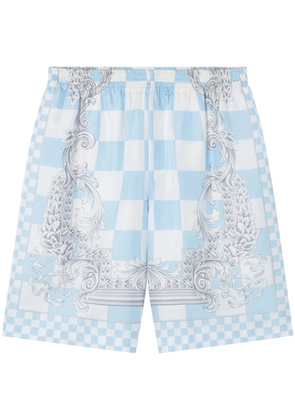 Versace Medusa Contrasto silk shorts - Blue