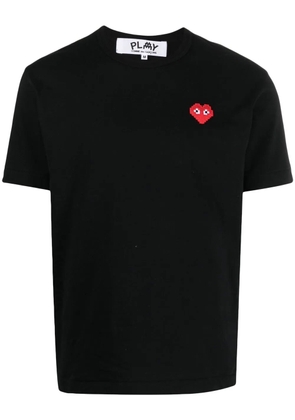 Comme Des Garçons Play logo-patch cotton T-shirt - Black