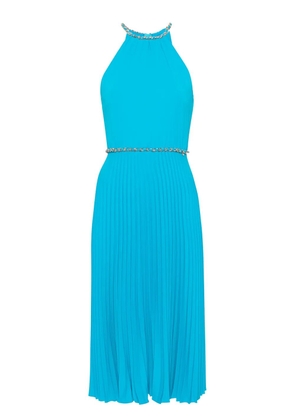 NISSA pleated midi dress - Blue