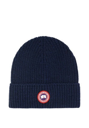 Canada Goose ribbed wool beanie - Blue