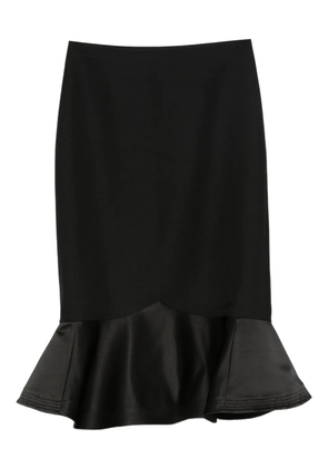 FENDI ruffled midi skirt - Black