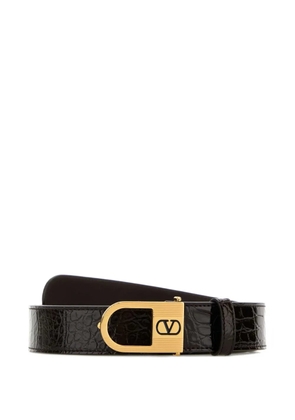 Valentino Garavani VLogo embossed belt - Brown