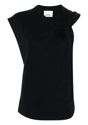 ISABEL MARANT Nayda asymmetric T-shirt - Black