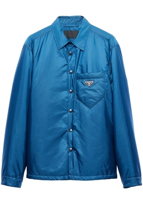 Prada triangle-logo shirt - Blue