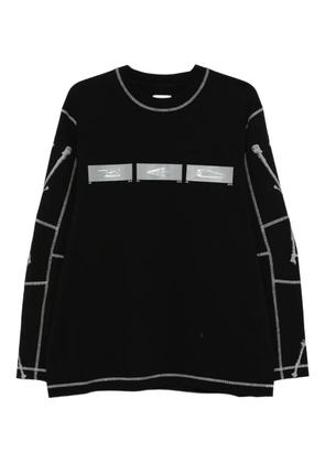 ROA graphic-print long-sleeve T-shirt - Black