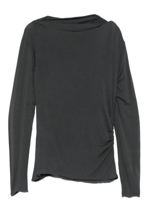 Niu draped side-ruching sweater - Grey