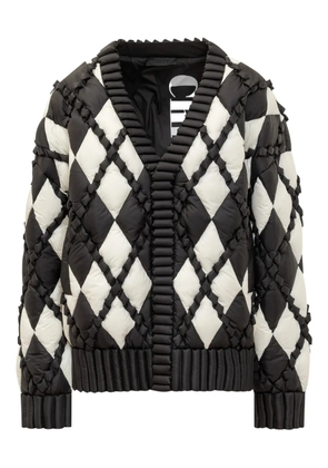 RAXXY quilted diamond-pattern jacket - Black
