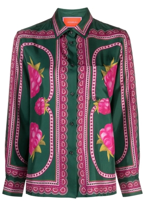 La DoubleJ Boy floral-patterned shirt - Green