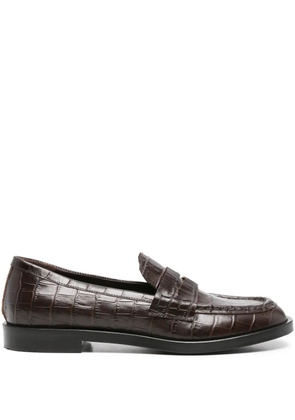Roberto Festa Xander crocodile-effect loafers - Brown