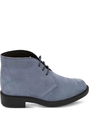 Tod's suede boots - Blue