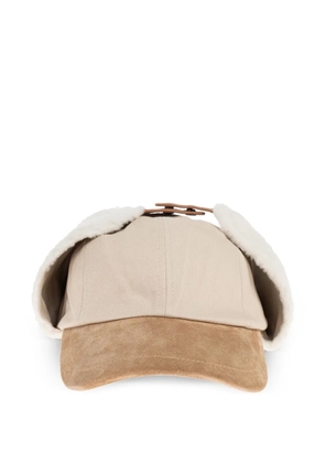 Kenzo fleece-trimmed baseball cap - Neutrals