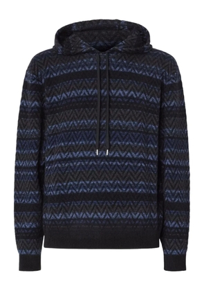 Missoni patterned hoodie - Blue