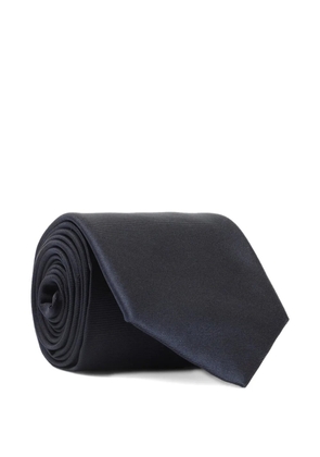 Canali striped silk tie - Black