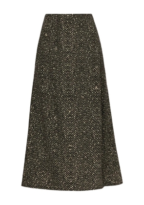 Oscar de la Renta wool midi skirt - Black